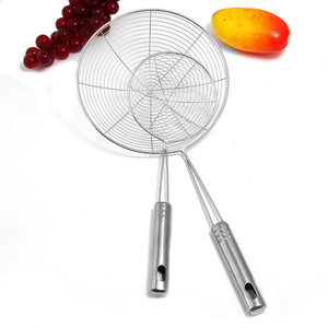 Stainless Steel Wire Mesh Strainer Spoon Set 5 Sizes Long Handle For Noodles Oil Hot Pot - Product Image 2