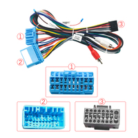 Harnais de câbles pour lecteur multimédia stéréo 16 broches pour Honda Accord 7G (2002-2007) Adaptateur de câble d'alimentation audio