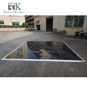 พื้นไม้สี่เหลี่ยมขนาด 4 ฟุต x 4 ฟุต สีดำเงาสูง สำหรับงานอีเว้นท์และเต้นรำ - Product Image 3