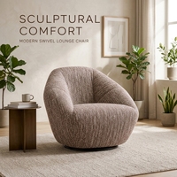 Fauteuil de loisirs individuel moderne en cuir pleine fleur et tissu, pour salon, salle à manger, maison et usage commercial – Fournisseur d'usine OEM ODM