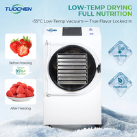 Huis-tuin-en-keuken vriesdroogmachine 10-12kg PLC pomp automatische hoog-efficiënte vacuümdroogapparatuur SUS304 materiaal