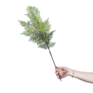 Feuille de Bambou Simulée Fougère Mur Plante Fleur Plastique Verte <span class=keywords><strong>Romarin</strong></span> avec Parfum Vanille Colle Douce Artificielle Verdure de Noël - Product Image 1