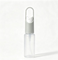 Flacon pulvérisateur à crochet de 20 ml, flacon vide pour désinfectant pour les mains, mini flacon de parfum à brume fine, rechargeable, portable pour les voyages, recyclable pour animaux de compagnie