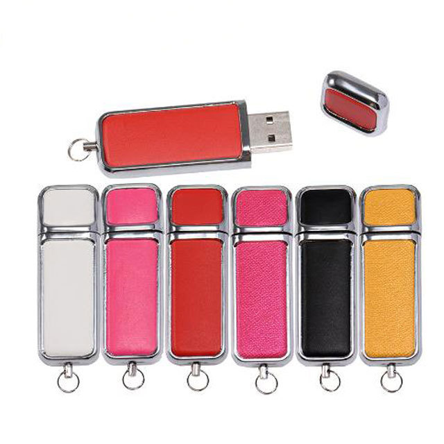 High Quality Leather USB Flash Drive 1GB 2GB 4GB 8GB 16GB 32GB 64GB USB 2.0/3.0 Pen Drive USB Disk with Custom Logo