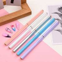 Grosir kuas kuku model unik terbaru 5 buah Set Kit desain kuku Logo kustom kuas kuku tipis