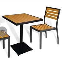 Style léger de luxe Loisirs de plein air Restaurant Bar en plein air Chaises de jardin mentale Ensembles de tables