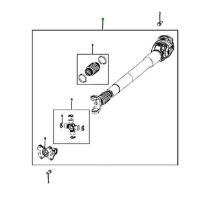 Arbre de transmission arrière 52123327AC pour Dodge Ram 2500 3500 2010 2013 - Product Image 4