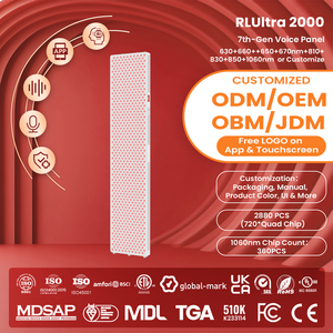 <span class=keywords><strong>Lampe</strong></span> de beauté professionnelle Voice APP 8Waves à LED proche infrarouge, machine PDT à quatre puces, panneau de <span class=keywords><strong>luminothérapie</strong></span> rouge pour le corps entier - Product Image 6