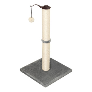 Griffoir vertical pour chat en corde de sisal, 1 niveau, base grise, pour le jeu des chatons et l'entretien des griffes - Product Image 5