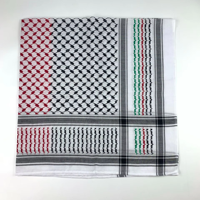 Écharpe pour hommes musulmans du Moyen-Orient, Arabie Saoudite, Dubaï, en polyester et coton, Keffiyeh Ghutra Shemagh
