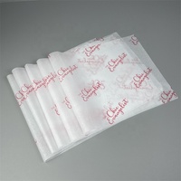Papier de soie d'emballage cadeau personnalisé 17G, imperméable, recyclable, vierge, fin, avec logo imprimé