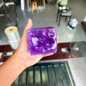 Jouet de décompression transfrontalier transparent en forme de fromage, avec fonction de pétrissage et simulation sonore - Product Image 2