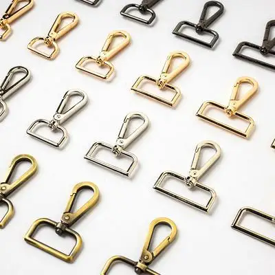 Hot Sale 15-50mm Alloy Gold Nickel Customized Handbag Snap Bag Hook Buckle Fashion Dog metal Swivel Clasp Hook