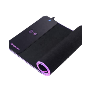 2025 <span class=keywords><strong>tapis</strong></span> de <span class=keywords><strong>souris</strong></span> de jeu <span class=keywords><strong>LED</strong></span> RVB le plus populaire charge sans fil 15W caoutchouc avec impression par transfert de chaleur - Product Image 4