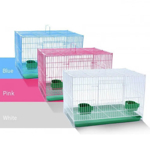 Toptan papağan Conure Lovebird atiatiel güvercin kafesleri için haddeleme standı ile ferforje kuş kafesi yığılmış olabilir - Product Image 5