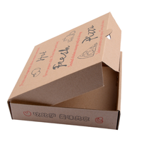 Produsen Kotak Pizza Kertas Kraft Ramah Lingkungan dengan Lapisan UV, Ukuran 8", 9", 10", 12", 14", 18" dengan Cetak Logo Kustom SenAng Bulk