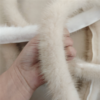 Bandes de fourrure de vison véritable