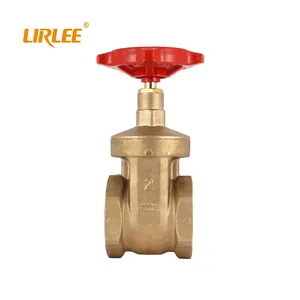 LIRLEE Factory High Quality Npt Bsp Manual Firefighting Forged Water Control Brass Gate Valve