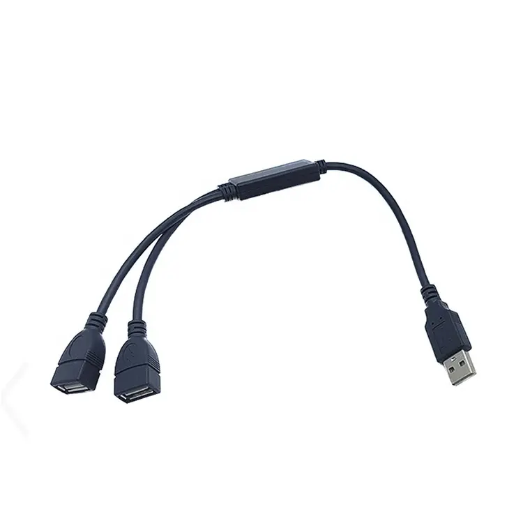 2021 new USB2.0 one driven two rechargeable data transmission extension hard drive cable