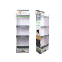Safeka Étagère d'impression personnalisée Présentoir de sol en carton Présentoir en papier à plusieurs niveaux pour corde de yoga/chaussettes/tapis/briques