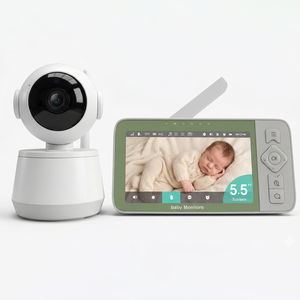 กล้องวงจรปิดอัจฉริยะ KT624W Tuya Smart WiFi สำหรับเด็ก หน้าจอ IPS 5.5 นิ้ว ความละเอียด 720P พร้อมระบบตรวจจับการเคลื่อนไหวและการร้องไห้ด้วย AI และไฟกลางคืน - Product Image 1