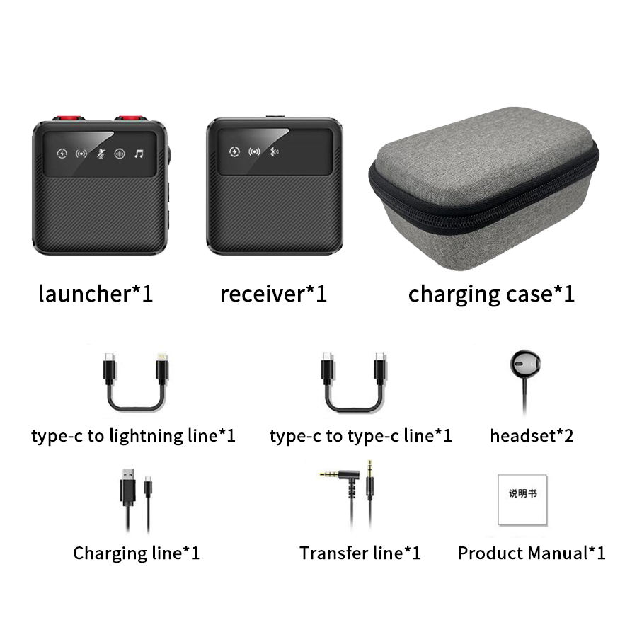 D01 1Tras + 1 Rec Type C and Apple with Charging Case