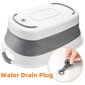Panier à linge en plastique chaud, gain de place pour la maison, le bain, le nettoyage des vêtements, des animaux domestiques et le trempage des pieds - Product Image 6