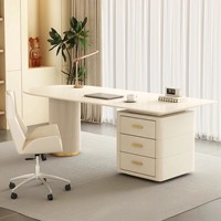 Escritorio de ordenador ligero extensible moderno de lujo para oficina de consulta de salón de belleza en casa