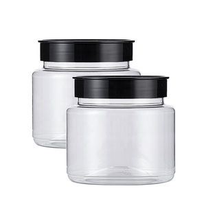 Contenedor de botella redonda de PET de grado alimenticio 390ml 13oz tarros de embalaje de mantequilla de maní de mermelada de mayonesa de plástico - Product Image 4