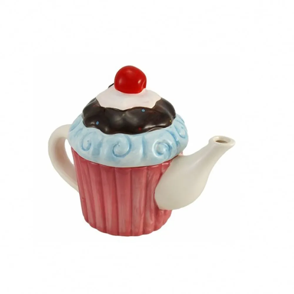 Roze Keramische Cupcake Theepot Porselein Theepot