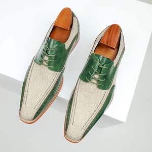 Luxurious High Quality Handcrafted Goodyear Oxfords Men's Formal Business Casual Closed <b>Shoes</b> Genuine Leather Upper Waterproof - Product Image 3