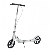 Trottinette à deux roues pour enfants, en matériau PU, mini-trottinette approuvée pour bébés avec pédale.