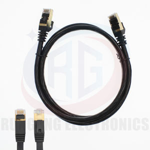 Cavalier de réseau Cat6 Gigabit haute vitesse 1m <span class=keywords><strong>Cat</strong></span> <span class=keywords><strong>6</strong></span> câble SFTP <span class=keywords><strong>blindé</strong></span> brin <span class=keywords><strong>RJ45</strong></span> 4 paires de cordons de raccordement en cuivre extérieur 0.5m-<span class=keywords><strong>50m</strong></span> - Product Image 1