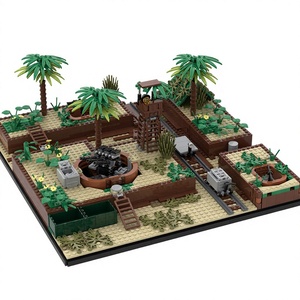 Scène de Forteresse de la Seconde Guerre Mondiale, Ruines des Tranchées Allemandes, Soldats Soviétiques, Pistolets à Canon Lourds, Blocs de Construction en Plastique ABS, Jouets - Product Image 2