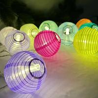 Lampes solaires d'été à led pour l'extérieur, lanterne chinoise colorée, guirlande lumineuse pour jardin, nouvel an, vacances, mariage, décoration