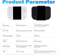 AMPOWN Magic X ZERO 40 Consola de videojuegos 4 ''IPS Pantalla multitáctil Sistema Android A133P Soporte Wifi Bluetooth Motor de vibración