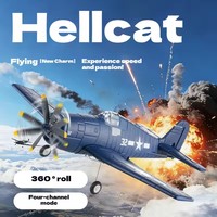 Avion de chasse RC CQZNRC F6F Hellcat, avion télécommandé 2.4G, avion à réaction sans balais, modèle en mousse EPP à envergure fixe, jouets pour adultes