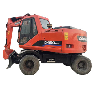 Excavateur à roues DX150W-9C Doosan utilisé pour la construction DX75 150 210 225 300 Matériel d'ingénierie - Product Image 1