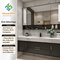 2026 OEM Juerte Modern Ensemble de coiffeuse très vendu, comprenant bureau, armoire, panneau, miroir, lavabo, robinet, pour chambre, salle à manger, salle de bain