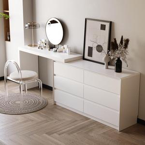 <span class=keywords><strong>Table</strong></span> de maquillage pliante en bois de luxe moderne, meuble extensible et éclairé pour la chambre à coucher, la salle à manger, accès facile à la vie - Product Image 4