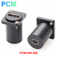 Adaptateur DisplayPort vers Mini DisplayPort de type D à montage sur panneau, connecteur femelle 4K 60Hz pour racks AV, kiosque, poste de travail, panneau de commande