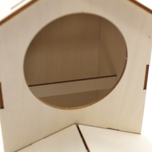 Wooden Bird House <b>Diy</b> <b>Kit</b> 112x165x220mm For Kids Steam Education Project Toys - Product Image 3