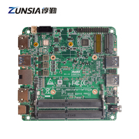 Zunsia Intel 11th Gen Tiger Lake-U Procesador NUC Placa base Dual Lan Placa base para Robots Control Mini PC