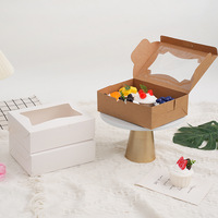 Boîte en carton alimentaire gaufrée pliable avec fenêtre de présentation, doublure en éponge, durable, recyclable, fermeture magnétique et poignée