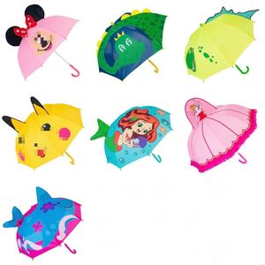 Parapluie de dessin animé mignon pour enfants avec conception de sécurité, parapluie manuel étanche pour l'école, cadeau promotionnel avec logo personnalisé - Product Image 4