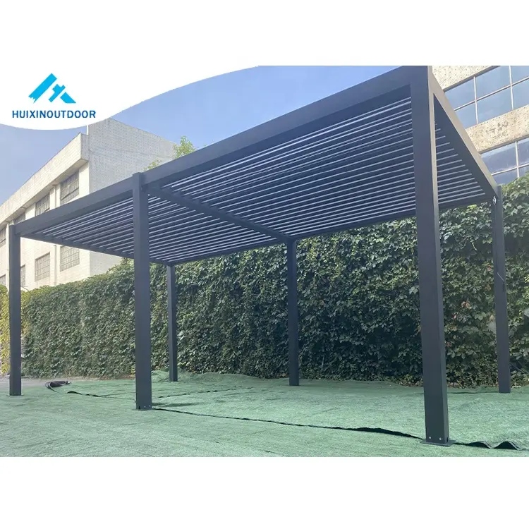 Gazebo de eventos tradicional, Gazebo ajustable portátil moderno Para Exterior, perfil de aluminio Para pérgola de montaje en pared