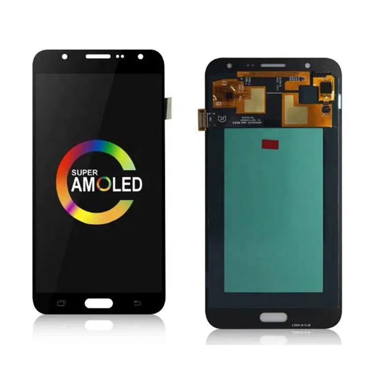 Super AMOLED 5.5 "LCD untuk SAMSUNG Galaxy J7 2015 J700 LCD Display Layar Sentuh Digitizer Assembly J700F J700M J700H Penggantian