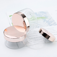 Pots à cosmétiques en plastique avec couvercles en or rose, 30g, 100g, 200g, 250g, 500g, récipients ronds pour le gommage des lèvres des animaux de compagnie