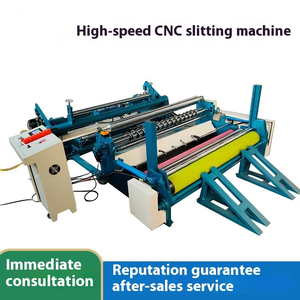 Máquina de rebobinado de corte longitudinal de papel base operada por ordenador CNC de alta velocidad de suministro directo especial para maquinaria de fabricación de productos de papel - Product Image 6