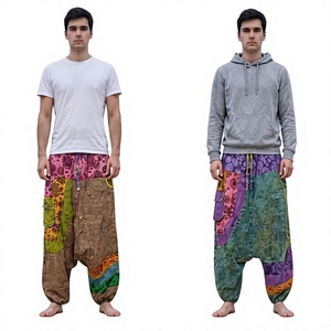 Pantalones Sama Om Aladdin de Algodón para Invierno, a la Moda, Holgados, Vintage, Ecológicos, Transpirables, Lavados, de Alta Calidad, para Hombre y Mujer - Product Image 1